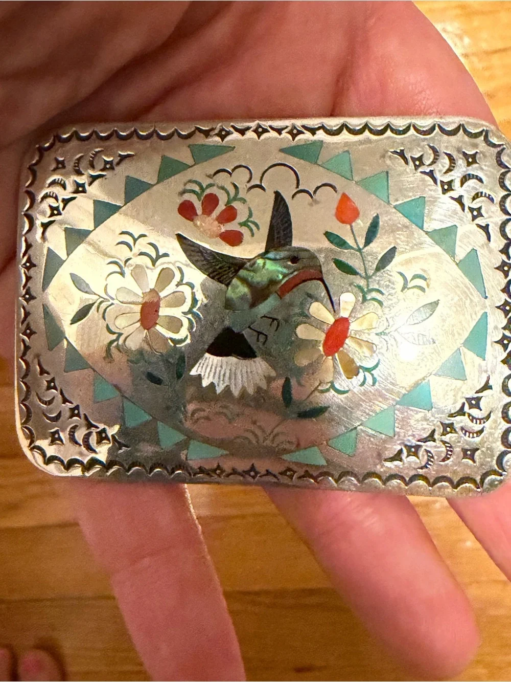 Hummingbird Silver Belt Bucket